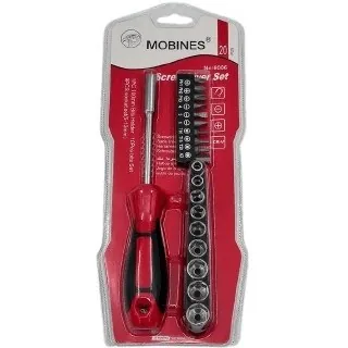 ست پیچ گوشتی و بکس 20 پارچه MOBINES