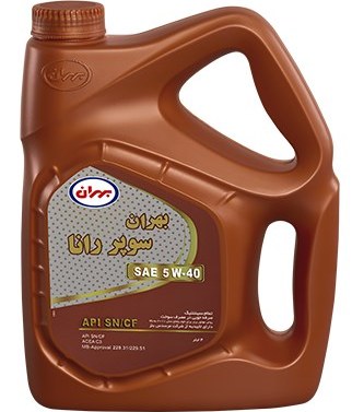 روغن موتور خودرو بهران سوپر رانا 4 لیتر SN 5W-40