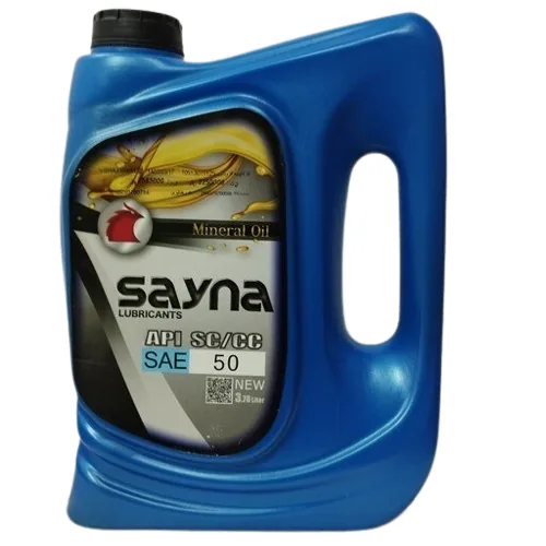 روغن موتور خودرو برند ساینا مدل w50 SC حجم 3.78 لیتری