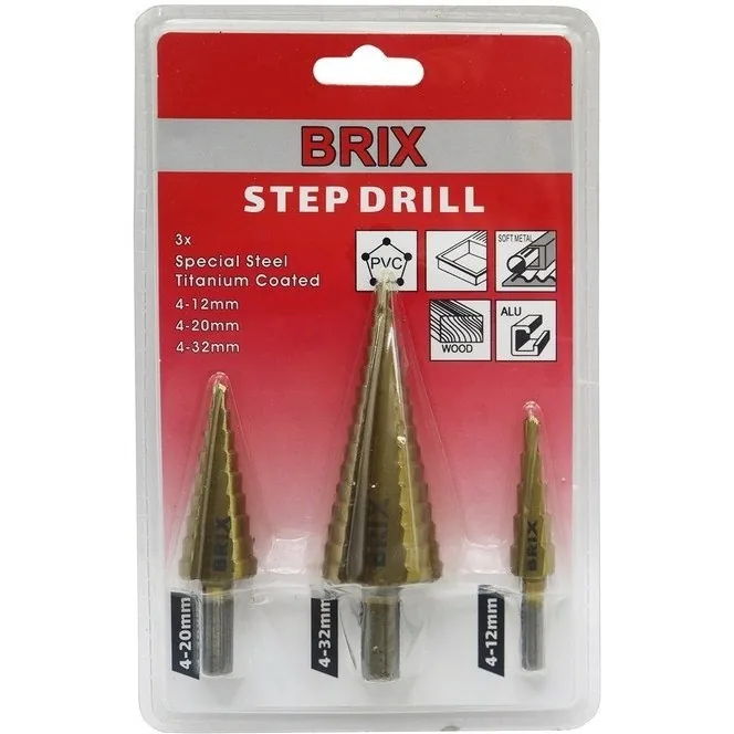 مته کاری بریکس مدل AJ-BRIX-3PCS مجموعه 3 عددی