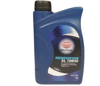 روغن موتور بهتام مدل Renovation 10W-40 SL حجم 1 لیتری