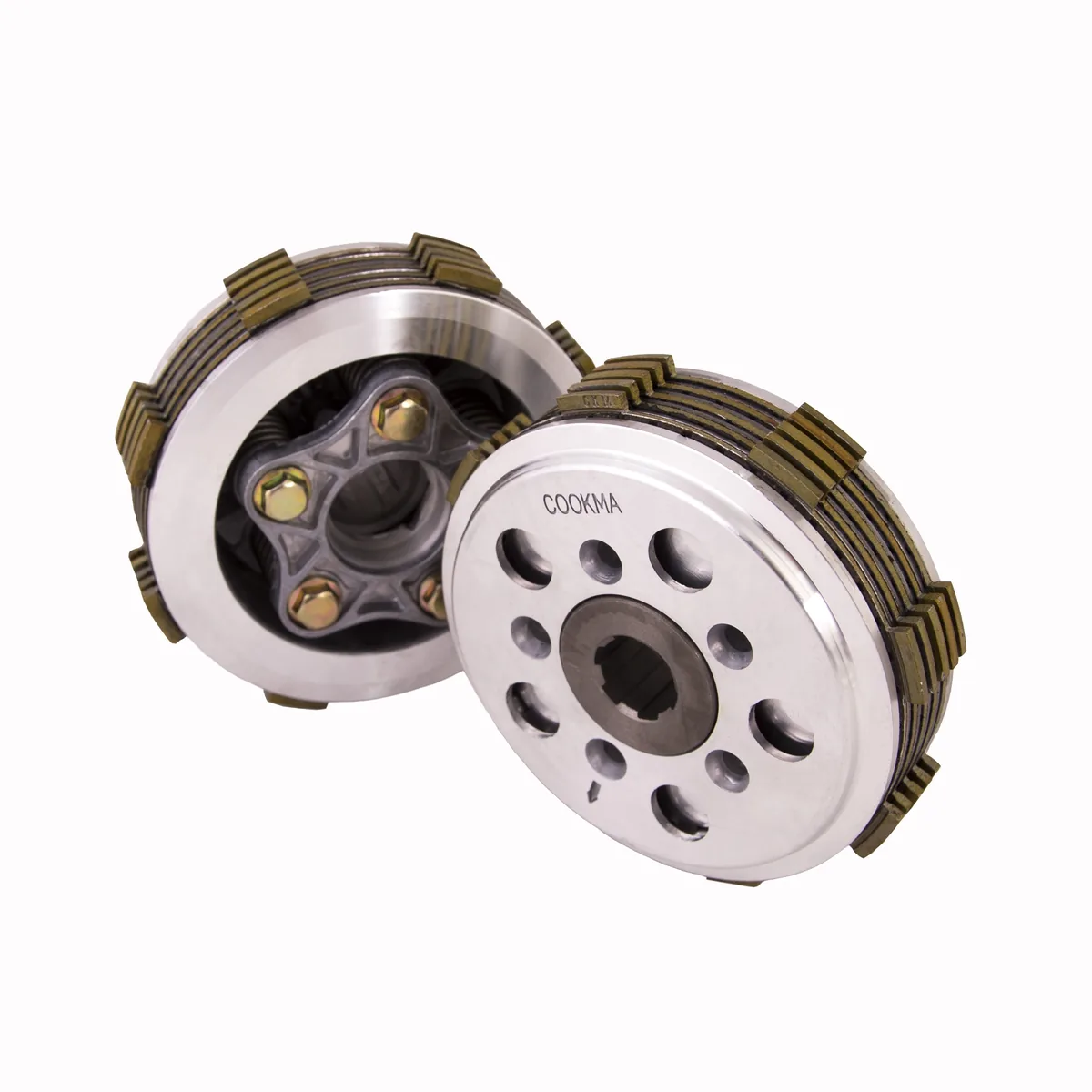 چهارشاخ کلاچ کامل آهنی با صفحه کلاچ 5 پیچ موتورسیکلت هوندا سی‌جی 125 (HONDA CG125) کوکما