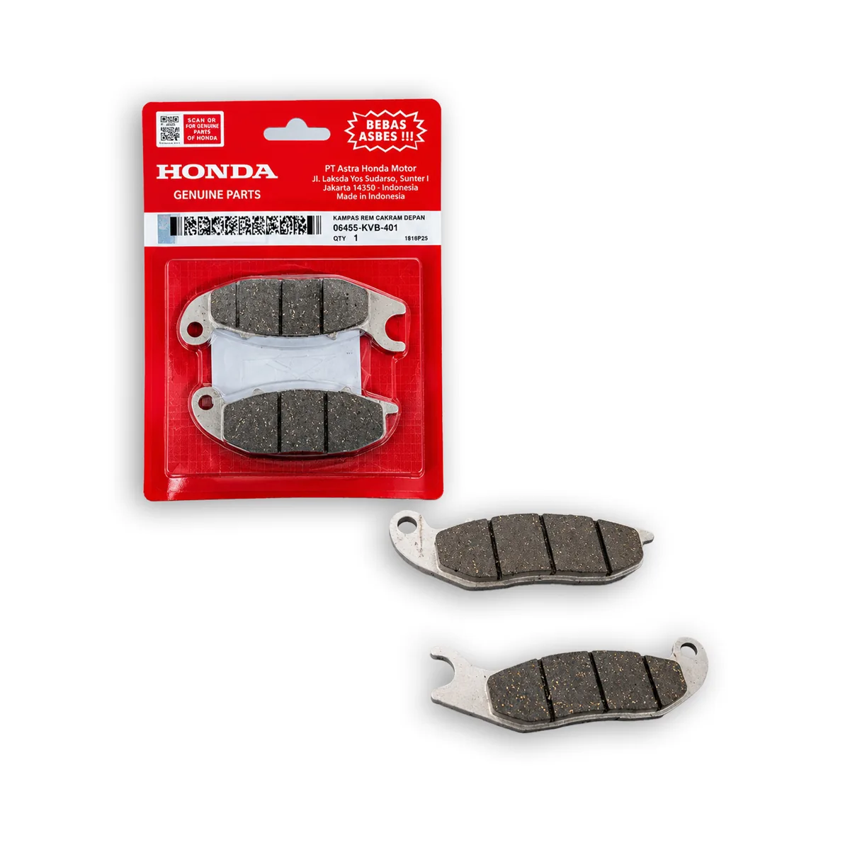 لنت ترمز دیسکی جلو موتورسیکلت هوندا ای‌دی‌وی 150 سی‌بی‌اس (HONDA ADV150 CBS) وارداتی اندونزی