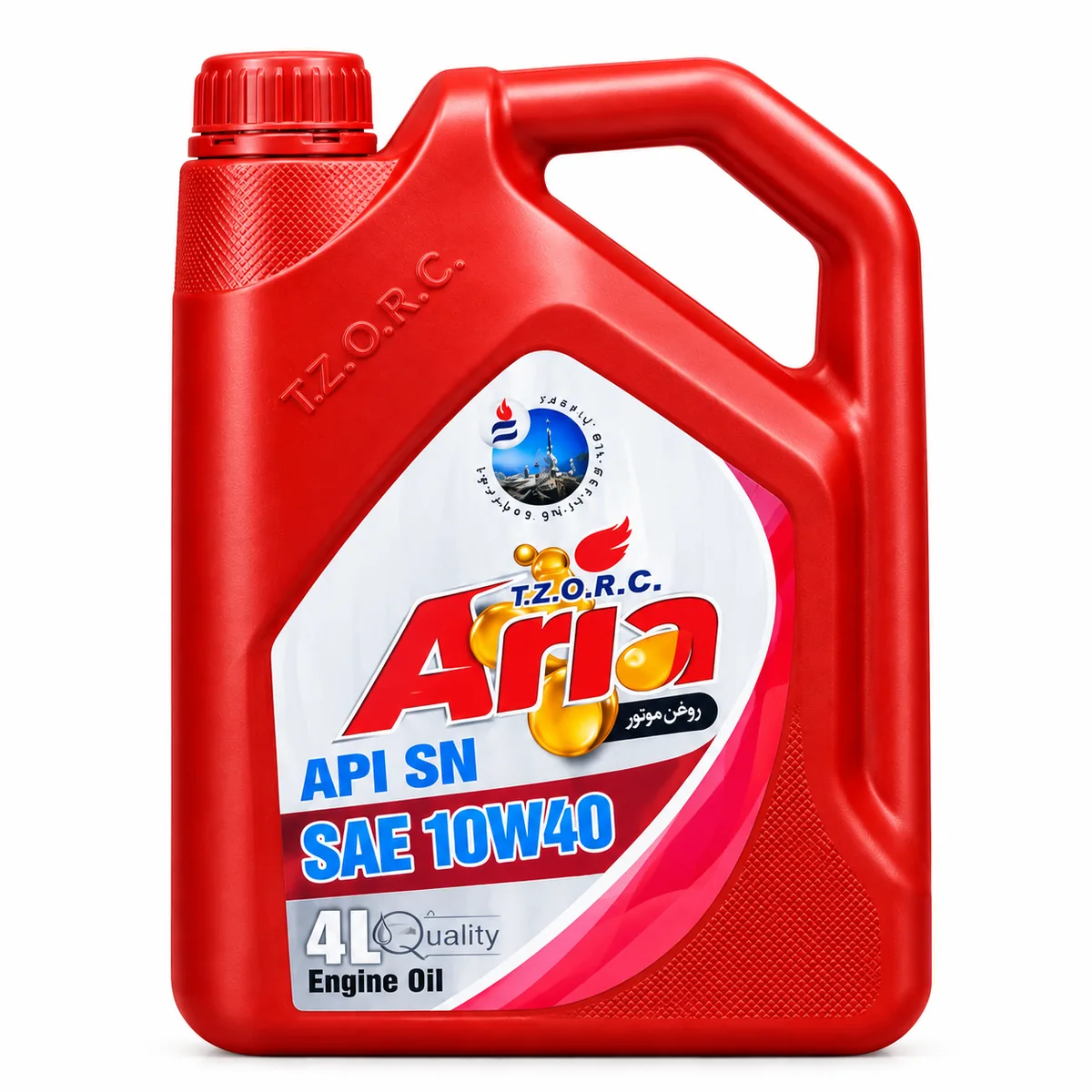روغن موتور آریا مدل SAE 10W40 SN با حجم 4 لیتر روغن موتور آریا مدل SAE 10W40 SN با حجم 4 لیتر